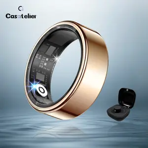 Smart Ring, Featuring Stress and Sleep Monitoring Functions, Compatible with iOS and Android,Waterproof Fitness Tracker for Women & Men, No Subscription Fee.   Wearable outdoorfun photo