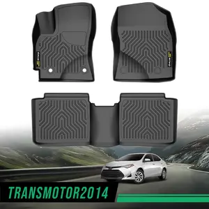 Fit For 2014-2019 Toyota Corolla TPE Car Floor Mats Rubber Liners,All Weather Floor Mats Rubber Liners,Waterproof Anti-slip Durable Floor Mats Protector