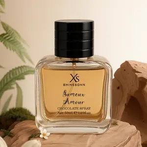 SHINESONN Sumeux Amour Unisex Perfume Spray - Top: Chocolate, Vanilla; Mid: Citrus, Orange Blossom; Base: Jasmine - 50mL (1.69 fl oz) - Ideal Holiday Gift for Him & Her