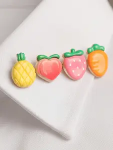 Daily Small Gift Cute Cartoon Mini Peach Brooch Pin, Adorable Fruit Accessory for Clothes Bags, All Seasons Fashion Jewelry 1 PCE