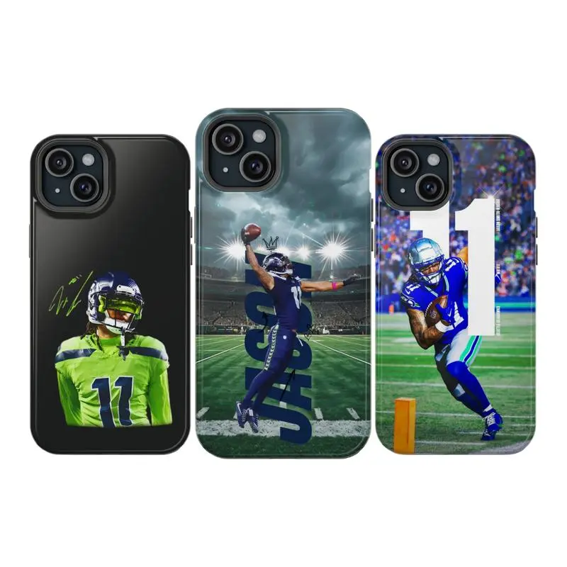 Jaxon Smith-Njigba Phone Case |     Football Fan Protective Cover, Compatible for iPhone17 ProMax /16/15/14/13/12/11 Plus for Samsung phones, suitable for both men and women,
