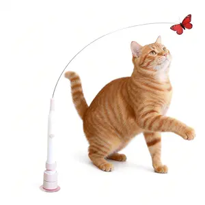 Cats teaser wand Toy Featuring Suction Cup Texture Practical for Safe Own Play Ensuring Long Service Entertainmen