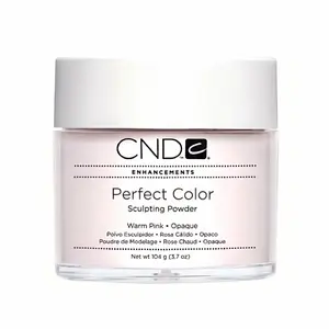 CND Perfect Color Warm Pink Opaque 3.7 oz Sculpting Powder Polymer for Professional Nail Art - Smooth & Even Application