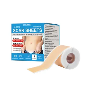 DERMFREE Unisex High-Quality Reusable Scar Patches, Daily Skincare Tool for Effectively Reducing Scars