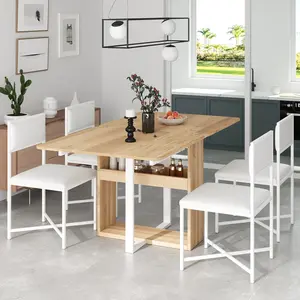 Larkspur 5-Piece Extendable Dining Table Set