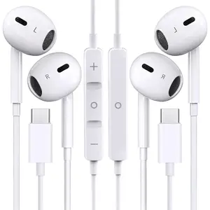 Wired Earbuds for iPhone 16 & 15 Series USB-C Connector High-Quality Sound In-Ear Headphone with Remote & Microphone No Bluetooth - Audio,invincible headphones