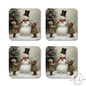 Vintage Snowman Coasters
