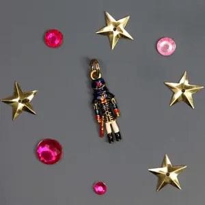 Enamel Nutcracker Soldier Charm for Bracelet