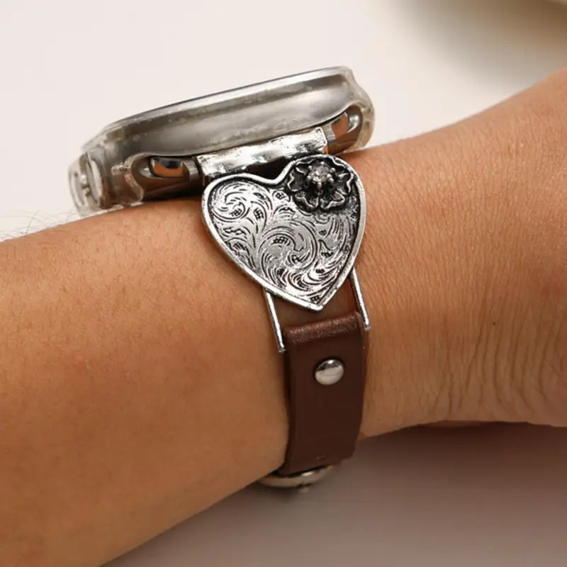 Vintage Watch Band, Fashionable Watch Strap, PU Leather Strap, Versatile Strap for Women & Men, Trendy All-match & Exquisite Watch Strap for Birthday Gift, Fashionable Watch Accessories