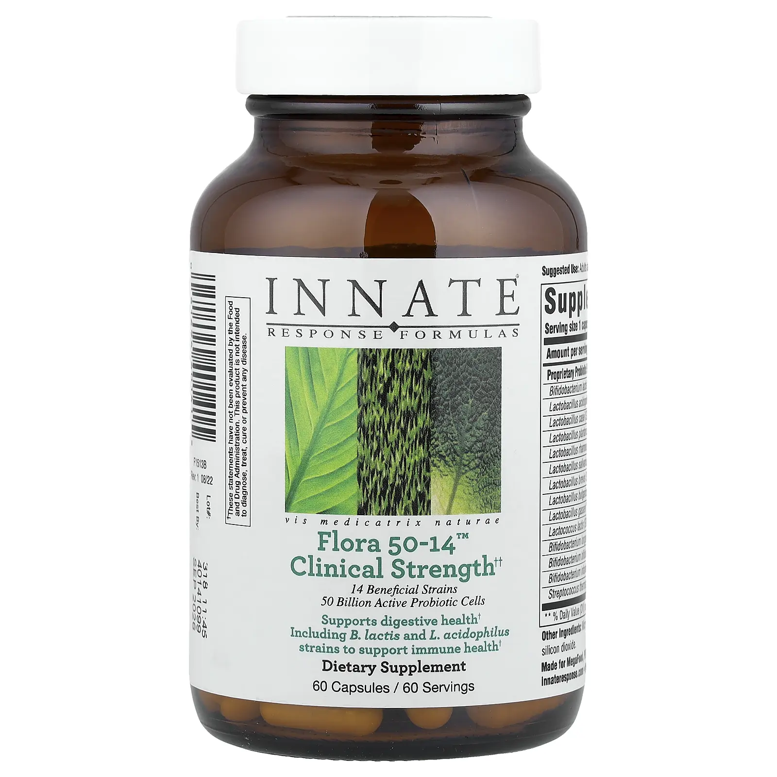 Innate Response Formulas Flora 50-14™, Clinical Strength, 60 Capsules