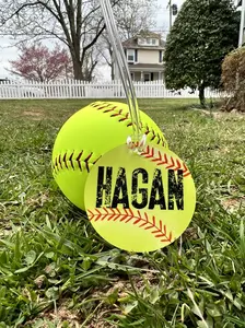 Softball Bat Bag Tags | Bat Bag Equipment Bag Personalized Tag