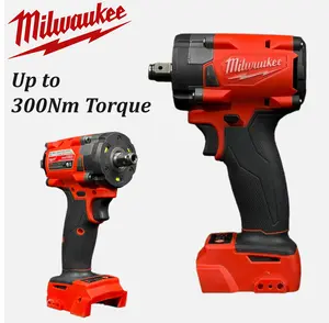Milwaukee 1/2 Inch 300Nm Cordless Impact Wrench 2400RPM 3500IPM Brushless Motor Heavy Duty for Automotive DIY