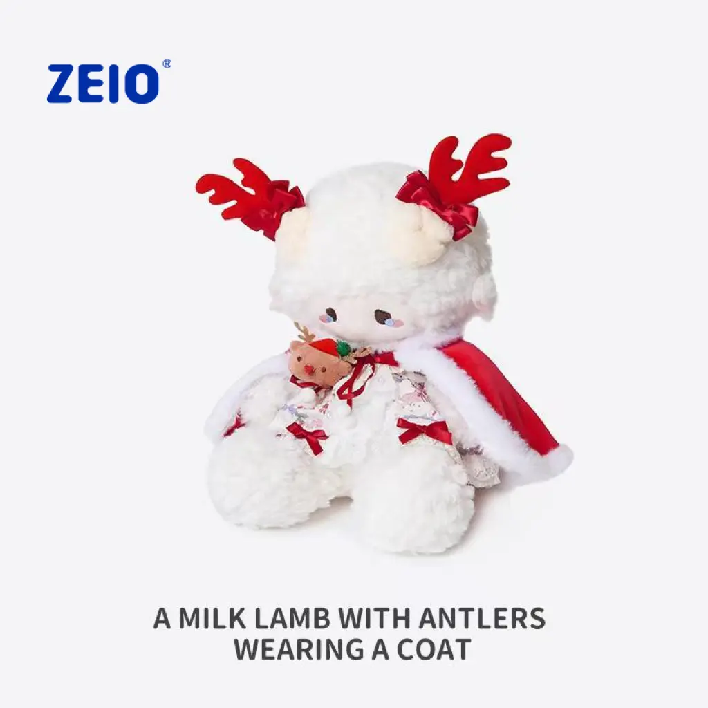 【ZEIO】Christmas exclusive Upgraded antler sheep Lamb doll Cute plush toy Rag Doll Coat