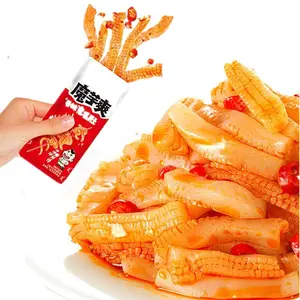 WeiLong Konjac Snack - Spicy Hot Strips Moyushuang, 360g (18g*20) - 1 Box of 20 Snacks with Spicy Flavor,Spicy Snacks, Foodie,Latiao snacks Veggie Natural
