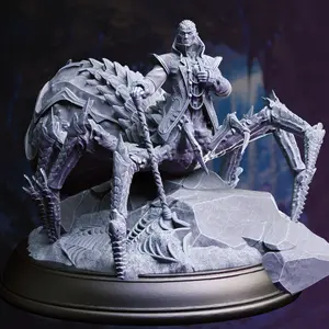Drider Noble - Duke Conrad 3D-Printed Resin Miniature, Collectible Character Figure for DM Stash Home Decor Statue, 3D-Printed Resin Miniatures, Character Figure Miniatures