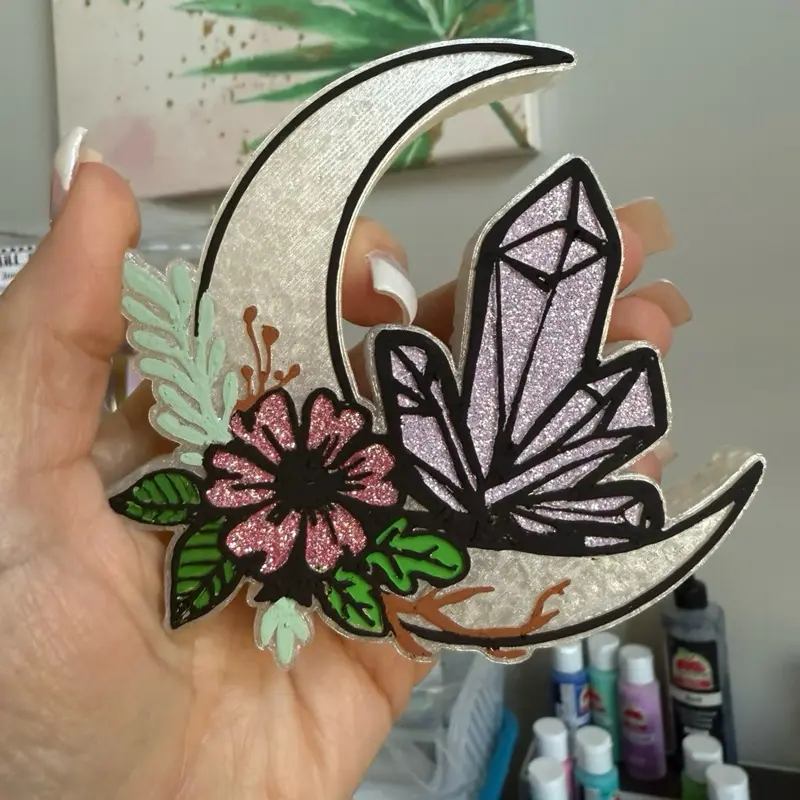 Crystal moon car freshie