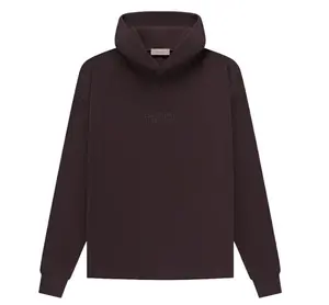 Fear of God Essentials Relaxed Hooded Sweatshirt Plum