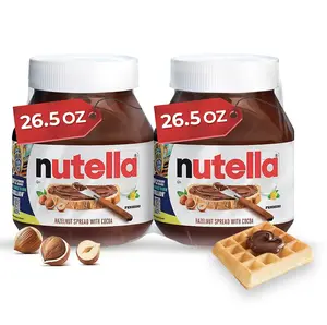 Nutella Hazelnut Spread with Cocoa, Creamy Hazelnut Spread, Breakfast Favorite, 26.5 oz Jar 2 pk