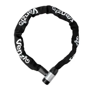 Venzio Bike Chain Lock, 3FT (900mm) Heavy Duty Anti-Theft Bicycle Lock with 2 Keys, 6mm Thick Steel Chain, Waterproof Sleeve and Zinc Alloy Core, Ideal for Scooter, Fence, Gate, Motorcycle