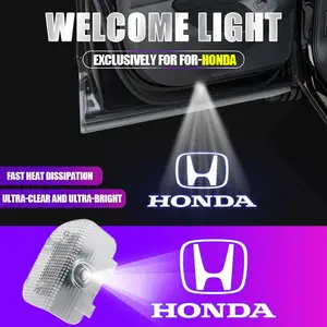 1Pc/set For Honda Accord Odyssey Elysion CR-Z Spirior Auto Accessories Car Door Welcome Light Led HD Projector Lamp