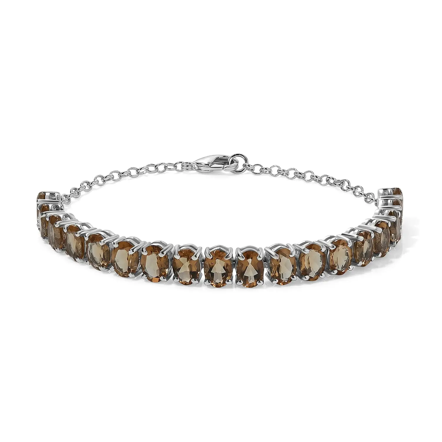 EverTrue Autumn Alexite Bracelet in Platinum Bond (7.25 In) 12.80 ctw 8525443