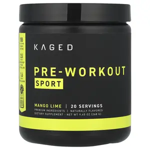 Kaged Pre-Workout, Sport , Mango Lime, 9.45 oz (268 g)