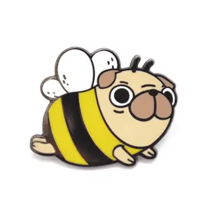 Noristudio Pug Bee Enamel Pin