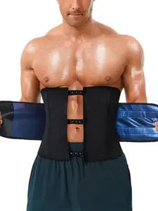 Men's Waist Trainer Belt, Zipper Dual Compression Sauna Waist Training Corset, Casual All-Season Body Shaper for Men, Waist Girdle