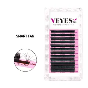 VEYELASH Cashmere Smart Self Fanning Eyelash Extensions Textured Lashes for Professional use