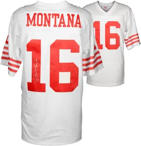 Joe Montana San Francisco 49ers Autographed White Mitchell & Ness Replica Jersey - Fanatics Authentic Certified