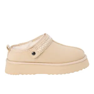 BEACH by Matisse Womens Storm Embroidered Scuff Casual Slippers Casual - Beige