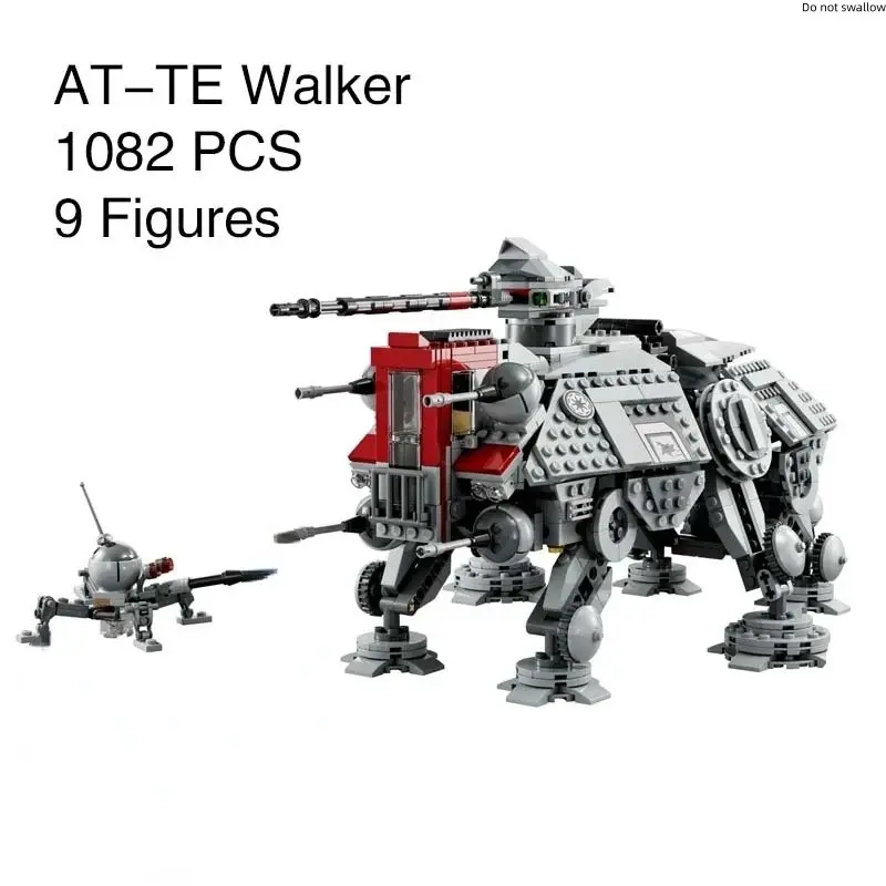 New 1082-Piece Atte Walker All-Terrain Tactical Executor Compatible Building Blocks Toy, DIY Mecha Model Building Set, Adult and Kids Gift, Boys' and Girls' Birthday Present