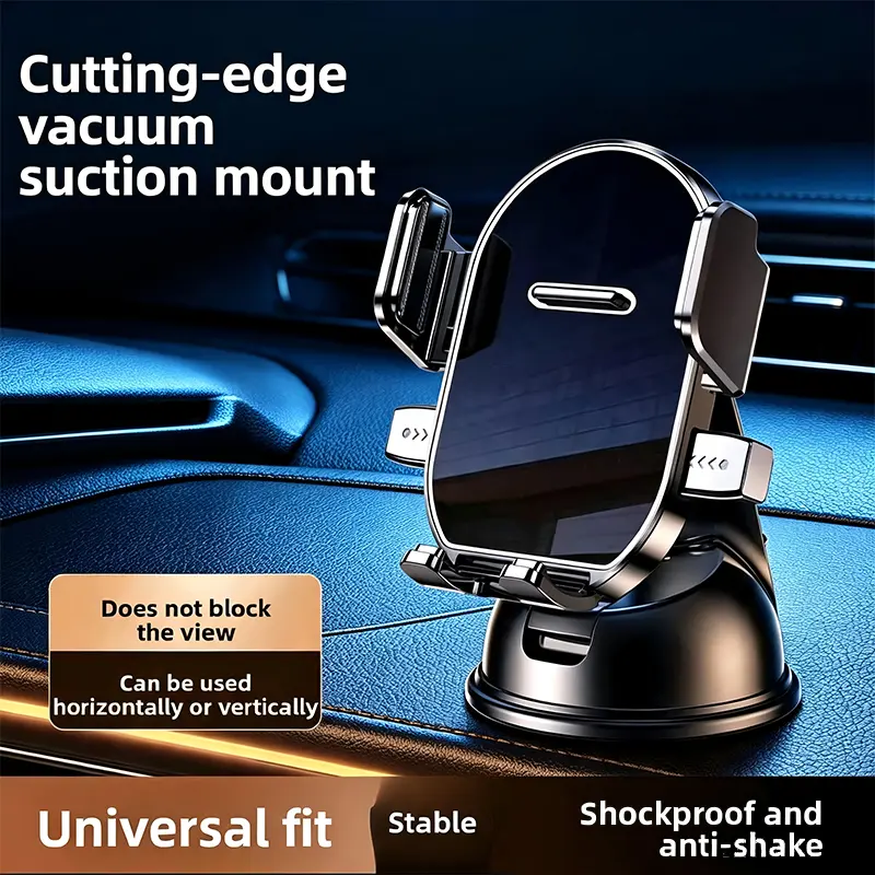 Car phone holder , suitablefor car navigation in-car dashboard, horizontaland vertica screen adjustment angle,suctioncup fixed non-slip mobile phone holdersuitable for iPhone and Android