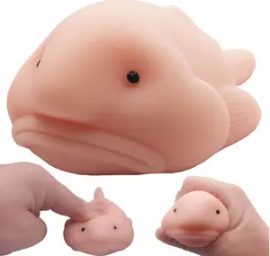 Blobfish Toy, Pull, Stretch and Squeeze Stress, Cute Fish Toy for Anxiety Relief, Funny Cute Sensory Toys for Autism, Birthday, Christmas, Office, Stocking Stuffer Gift