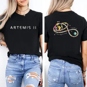 Copy Heart, Copy Bracelet, Artemis II Shirt, NASA Moon Mission Tee, Space Exploration Graphic Tshirt, Gift For Men And Women