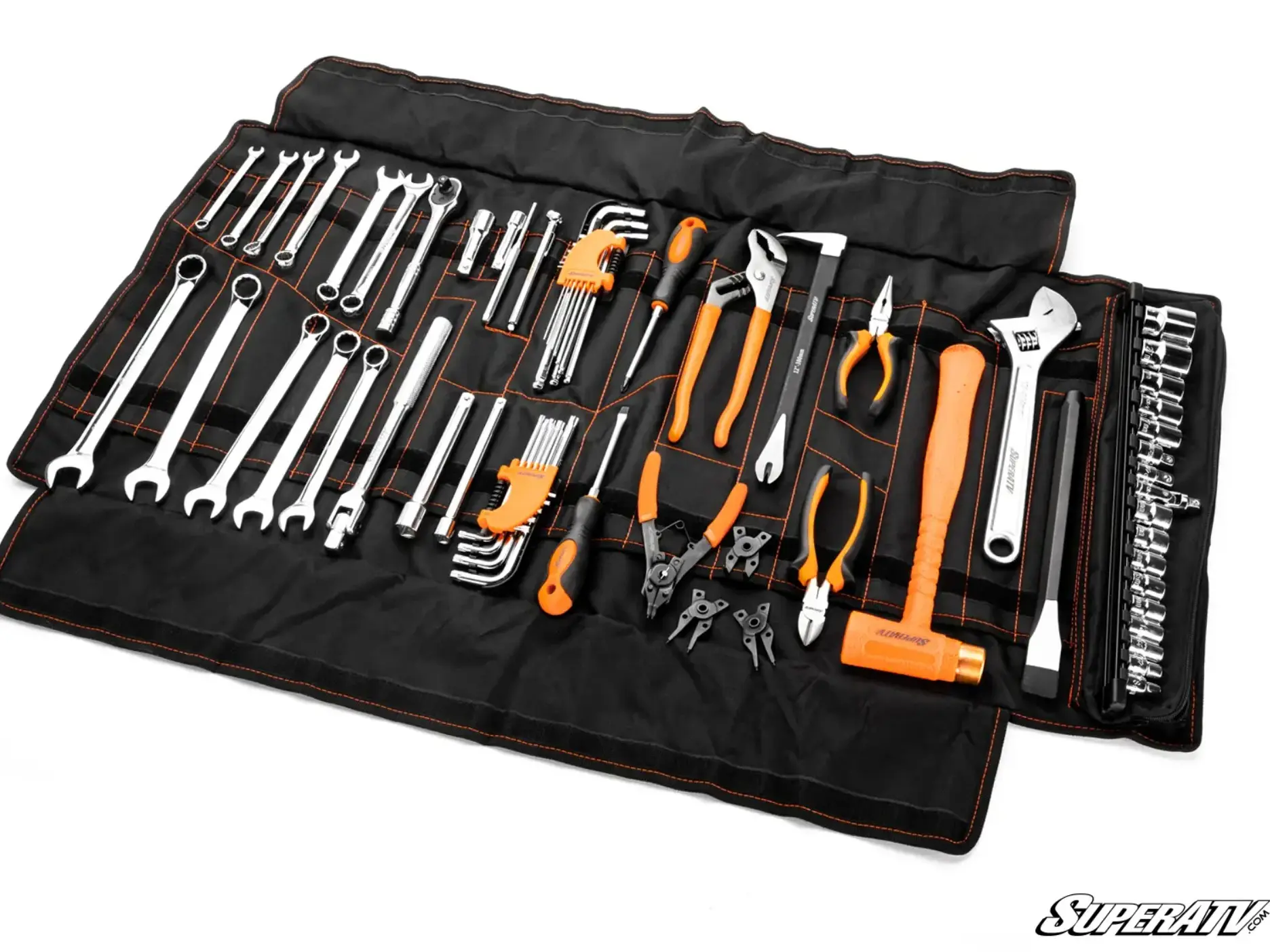 Super ATV Ultimate ATV/UTV Roll-up Tool Kit (67 UTV and ATV Specific Tools for Trailside Repairs)