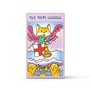Fox Fairy Goddess Tarot Deck - Beginner-Friendly Rider-Waite 22 Major Arcana 56 Minor Arcana 350 gsm C2S Paper Air-Cushioning Tuck Box