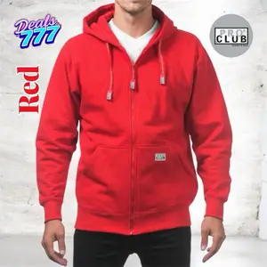 Pro Club Heavyweight Full Zip Fleece Hoodie  this zipper hoodie is made heavyweight and soft with a relaxed fit and front pockets that make it functional and comfortable while providing the best casual style.
