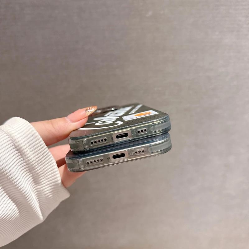 Carhartt Label Electroplated Phone Case – Streetwear Protective Case for iPhone 17 16 15 14 13 Pro Max, Stylish Shockproof Cover for Men & Women