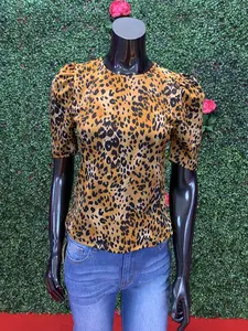 Cheetah Print Blouse