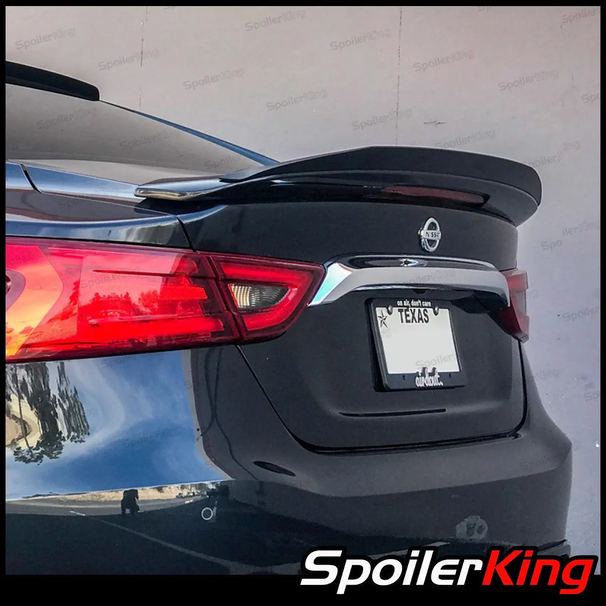 Spoiler King Satin Car Rear Spoiler Extension Gurney Flap (284GF) - Auto Accessories for Nissan Maxima 2016-2023 SR Factory Model Car Replacement Body Parts, Cars Accessories