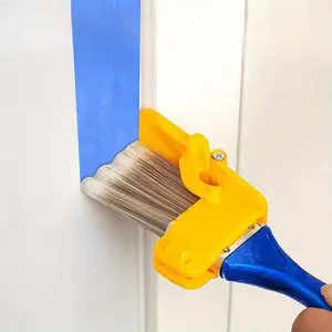 Blue Faux Fur Paint Brush, Latex Paint Edge Color Separator, No Power Needed, Ideal for Home, Living Room, Outdoor, Bathroom, Kitchen Cleaning