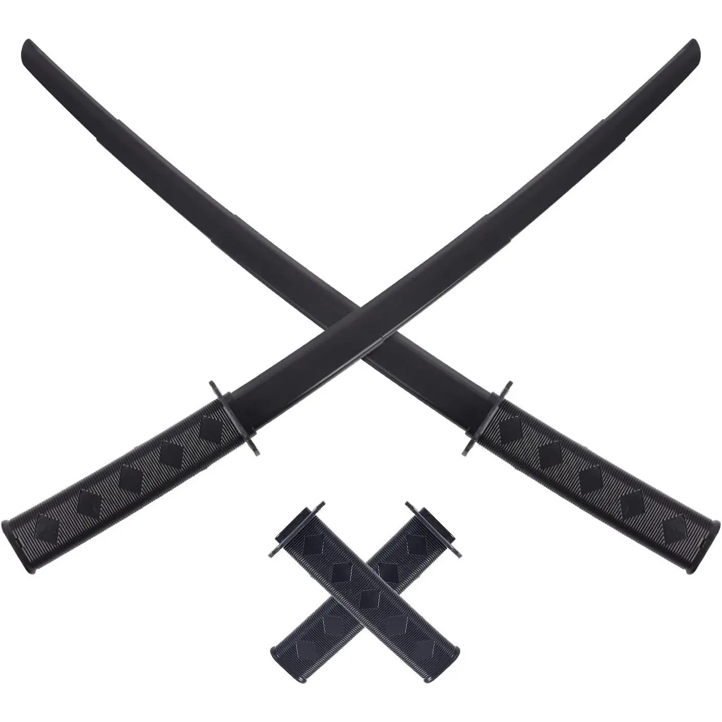 2 PCS 3D Printed Gravity Retractable Samurai Sword Model Toys Halloween Portable Toy Samurai Sword