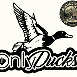 Martin Decal Only Ducks Decal - Outdoor Graphics & More