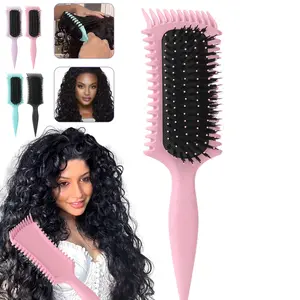 High Crown Volumizing Comb, Three-In-One Air Cushion Hair Massage Comb, Split End Comb, Knot-Free, Lazy Hair Brush, Tiktok Trendy