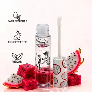 Face Beautiful Brazilian Pitaya Lip Gloss - Lightweight, non-sticky, ultra-glossy wet-look hydration with a fruity fragrance for everyday wear, 4 ml / 0.14 fl oz