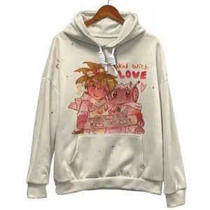 Dandy's world 3D hoodie: Sprout and Cosmo bake with love, Astrodandysworld, Sproutdandysworld, Fruitcake hoodie