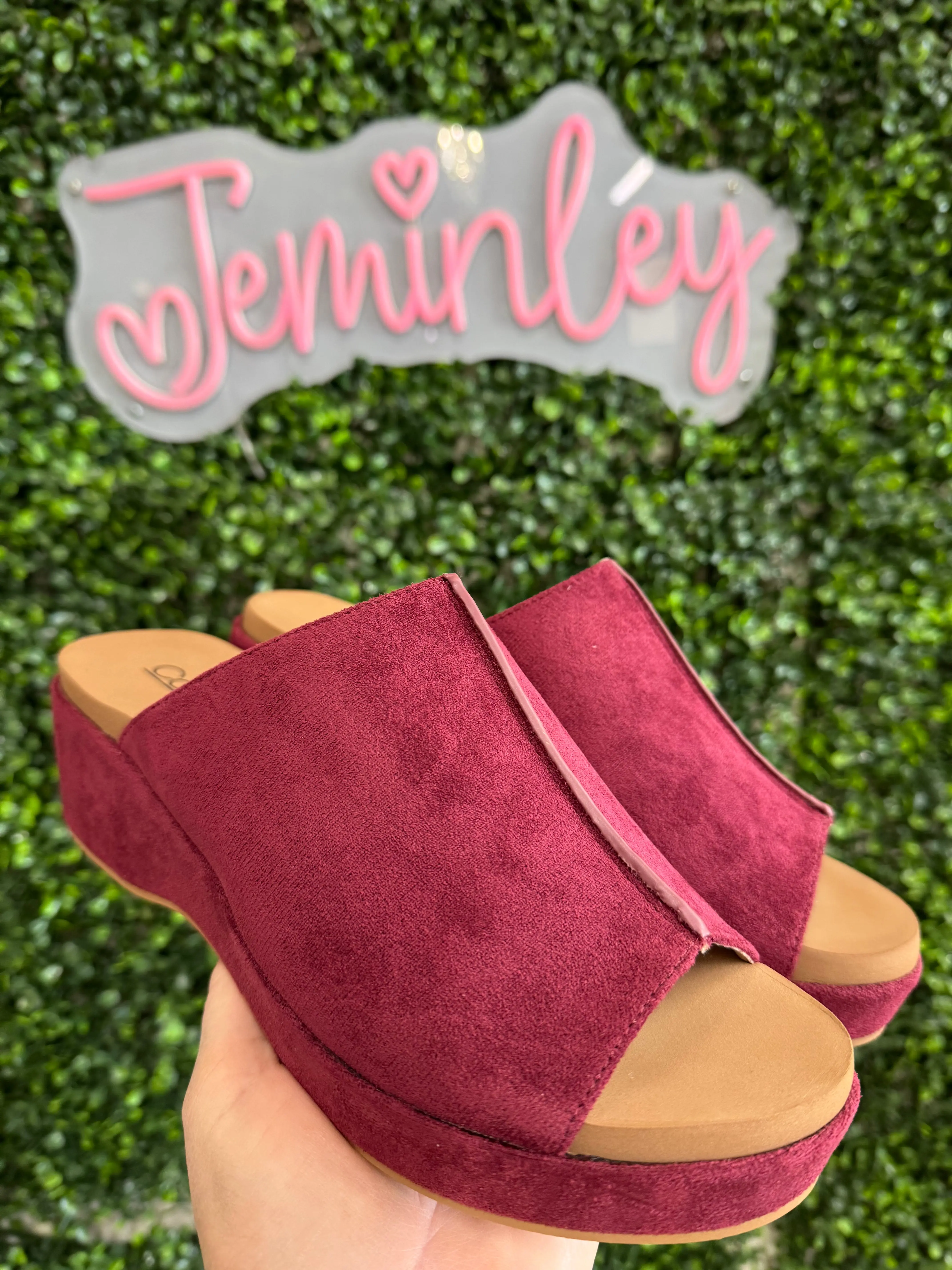 Corkys Take Notes Shoes in Burgundy