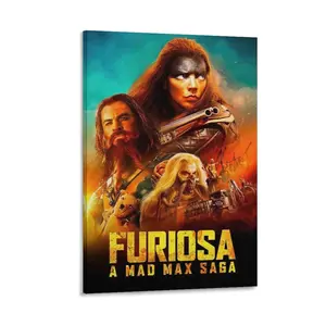 Furiosa A Mad Max Saga Canvas Poster 2 Poster Canvas Wall Art For Bedroom Decor Bar Office Room Decor Gift