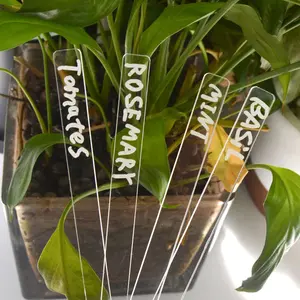 Acrylic Plant Markers Set
